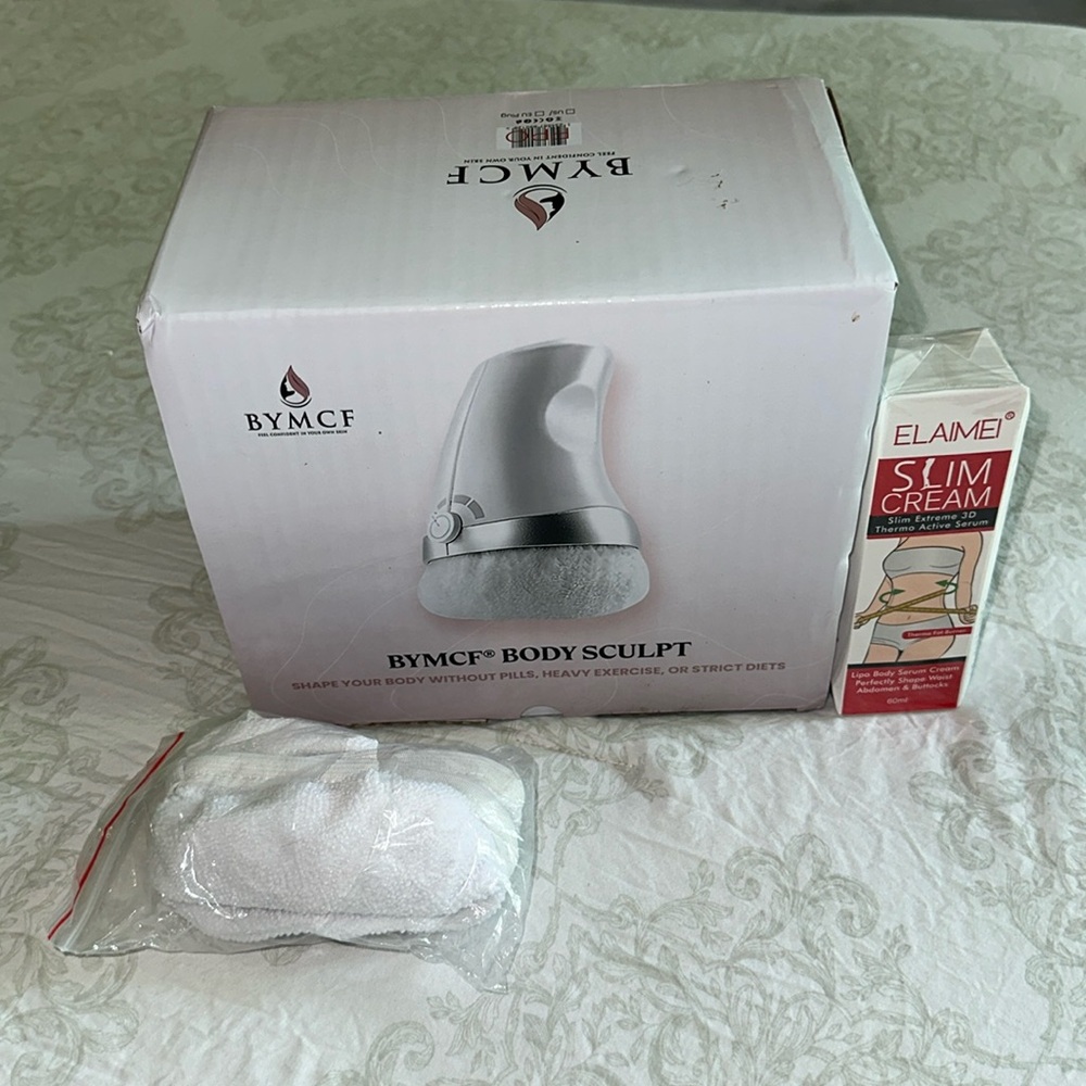 BYMCF Body Sculpt Massager in White and Blue